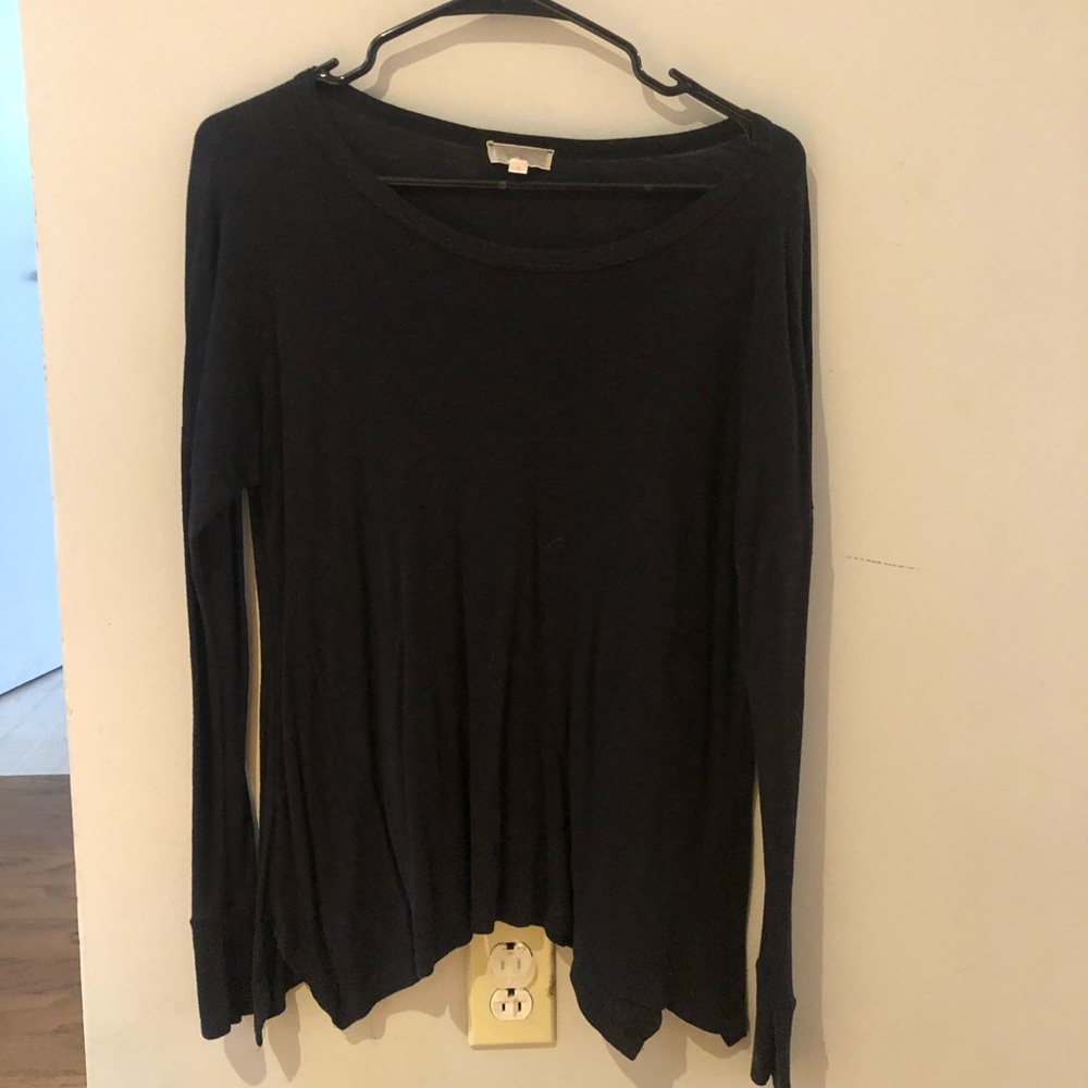 Black long sleeve top